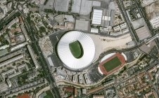 Le Stade Pierre-Mauroy de Lille: toit ouvert