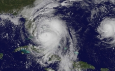 L'ouragan Matthew observé le 6 octobre 2016 par le satellite américain GOES-East