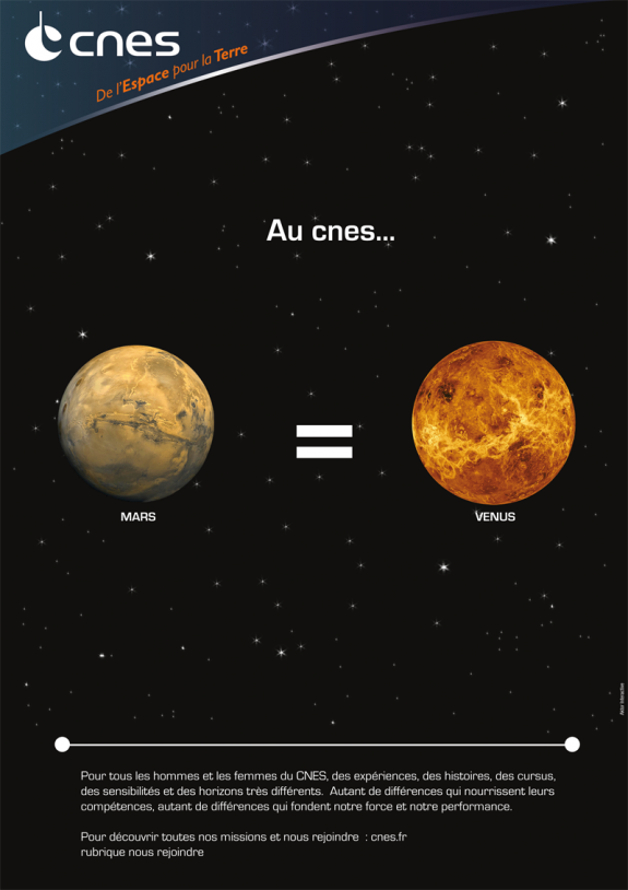 Au CNES, Mars = Venus. Crédits : CNES. 